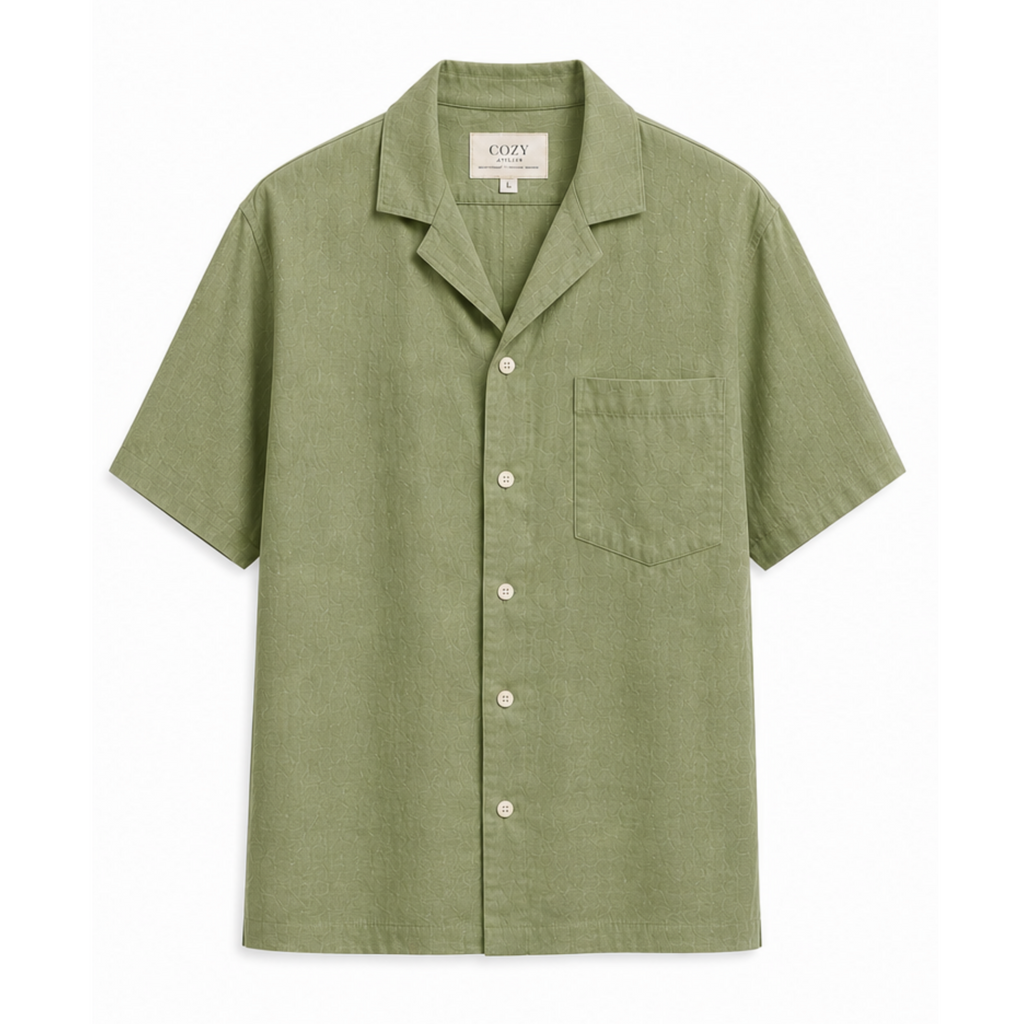 Essential Linen Shirt | Premium %100 Linen | Green
