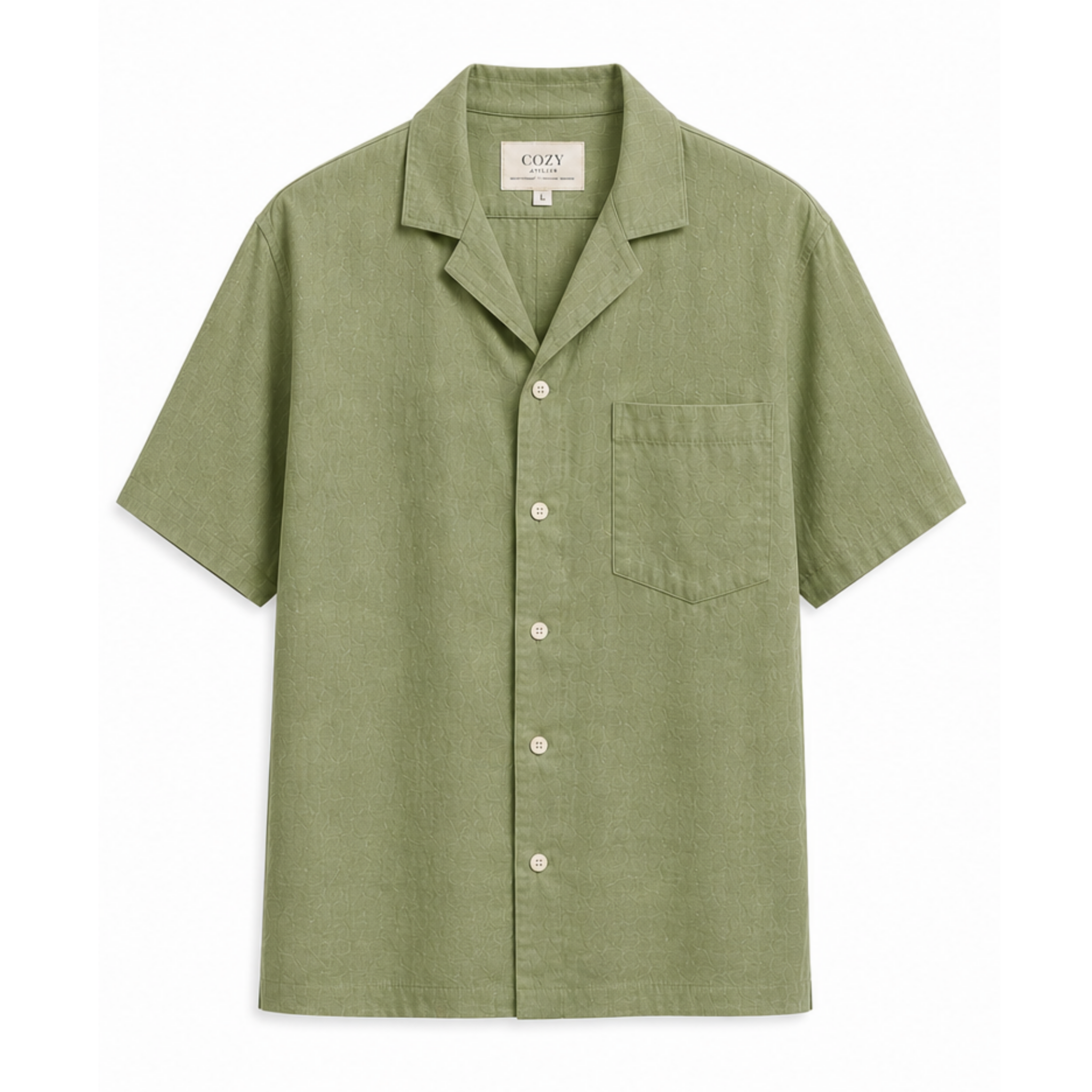Essential Linen Shirt | Premium %100 Linen | Green