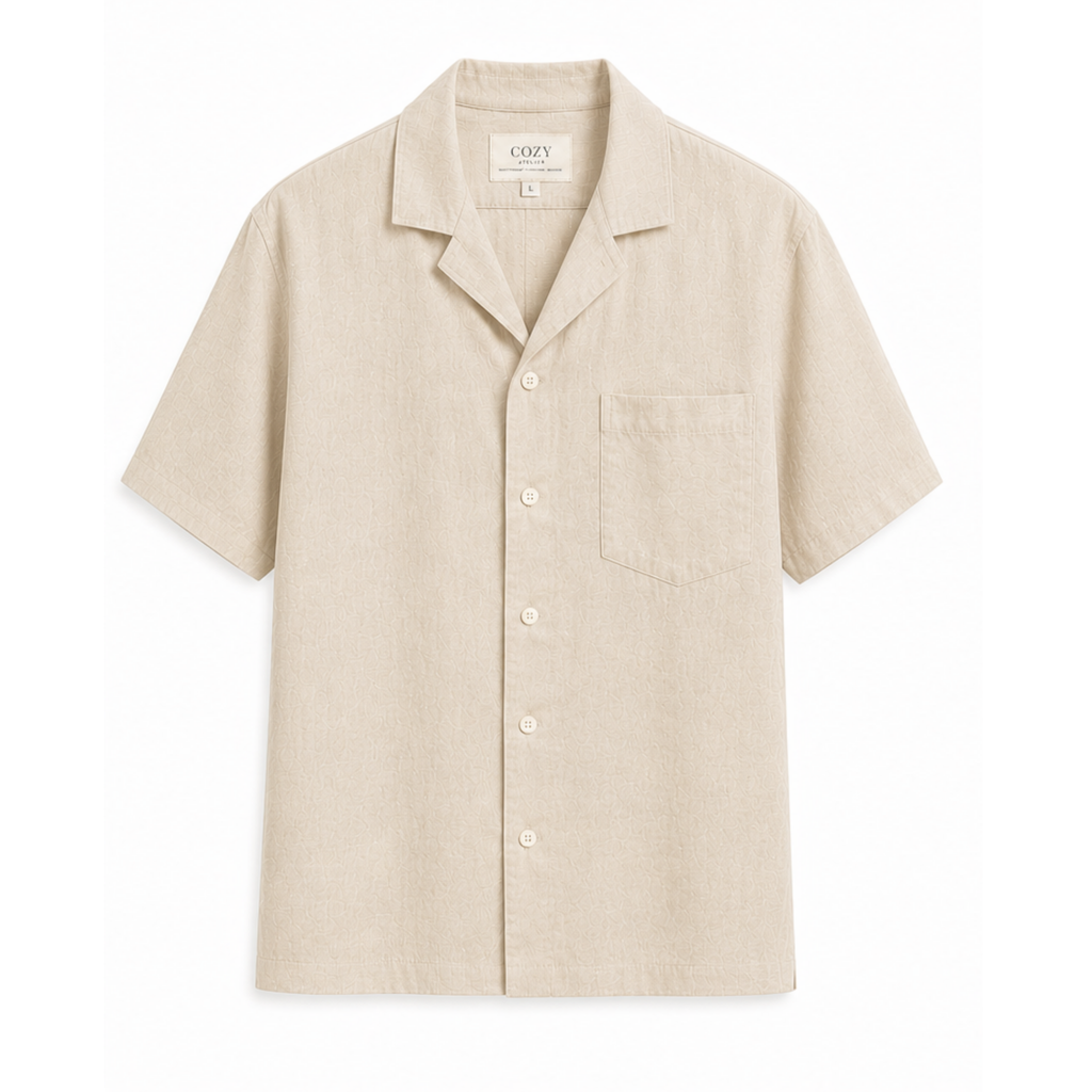 Essential Linen Shirt | Premium %100 Linen | Beige