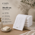 COZY HOME 30x30 El ve Yüz Havlusu | %100 Pamuk | 3'lü Set