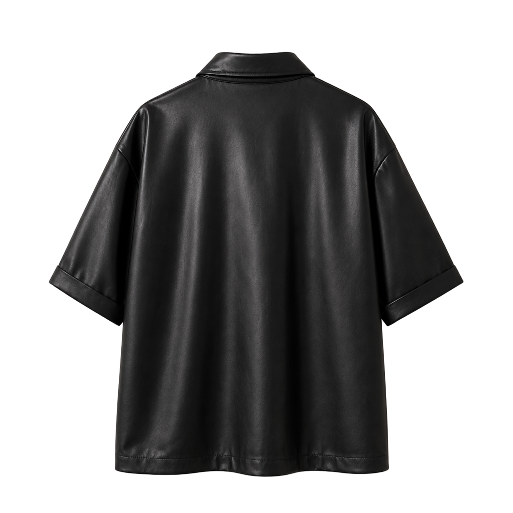 Black Leather Shirt