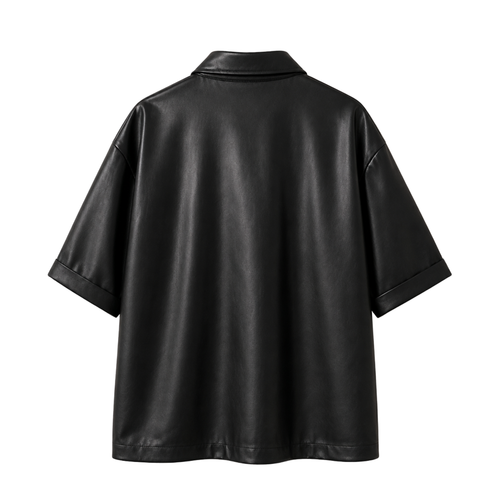 Black Leather Shirt