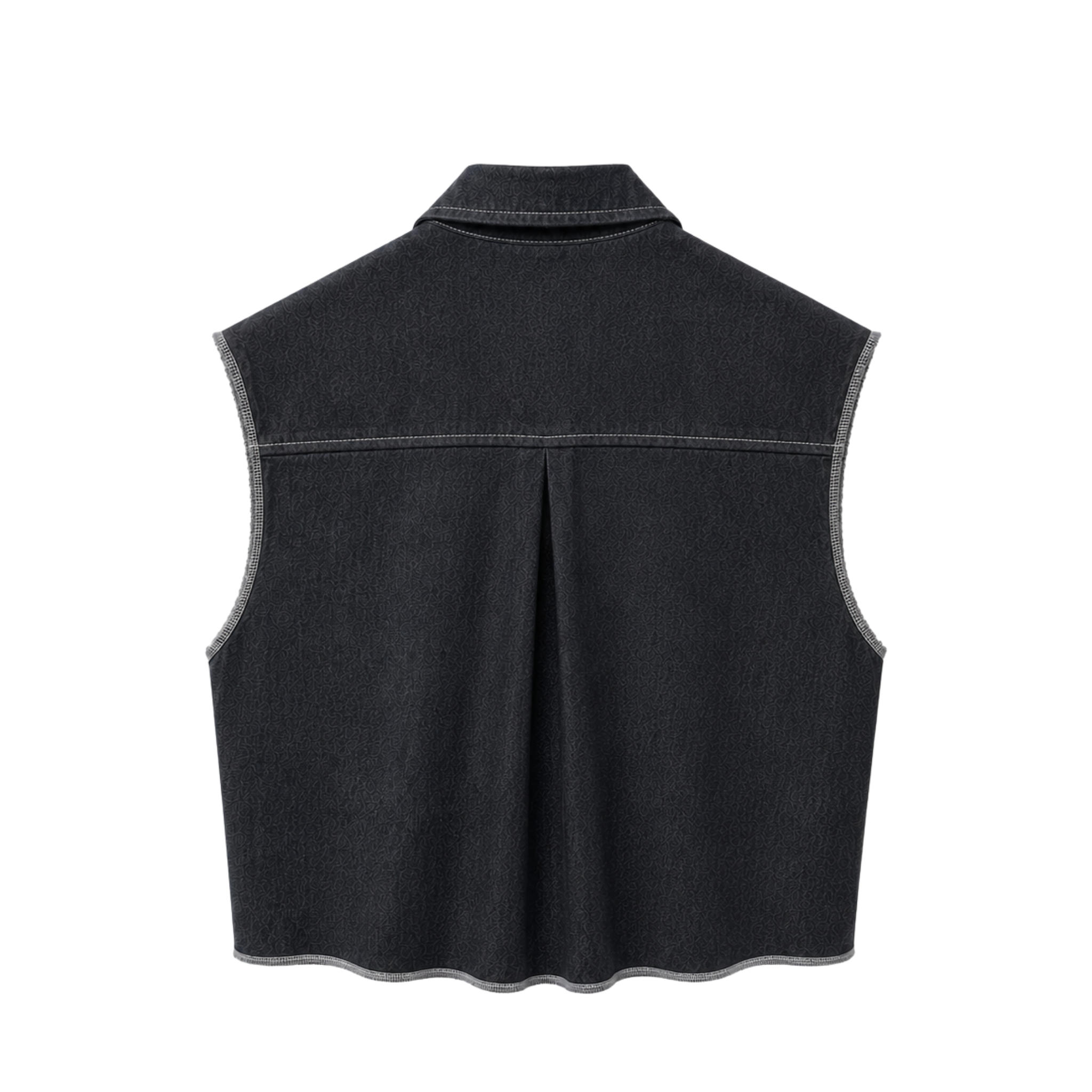 Crop Midnight Denim Shirt