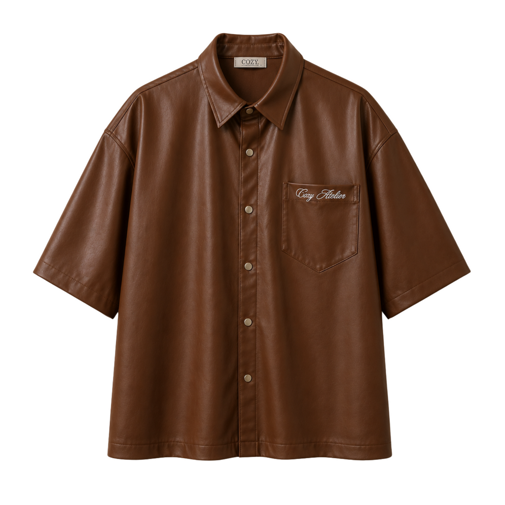 Amber Leather Shirt