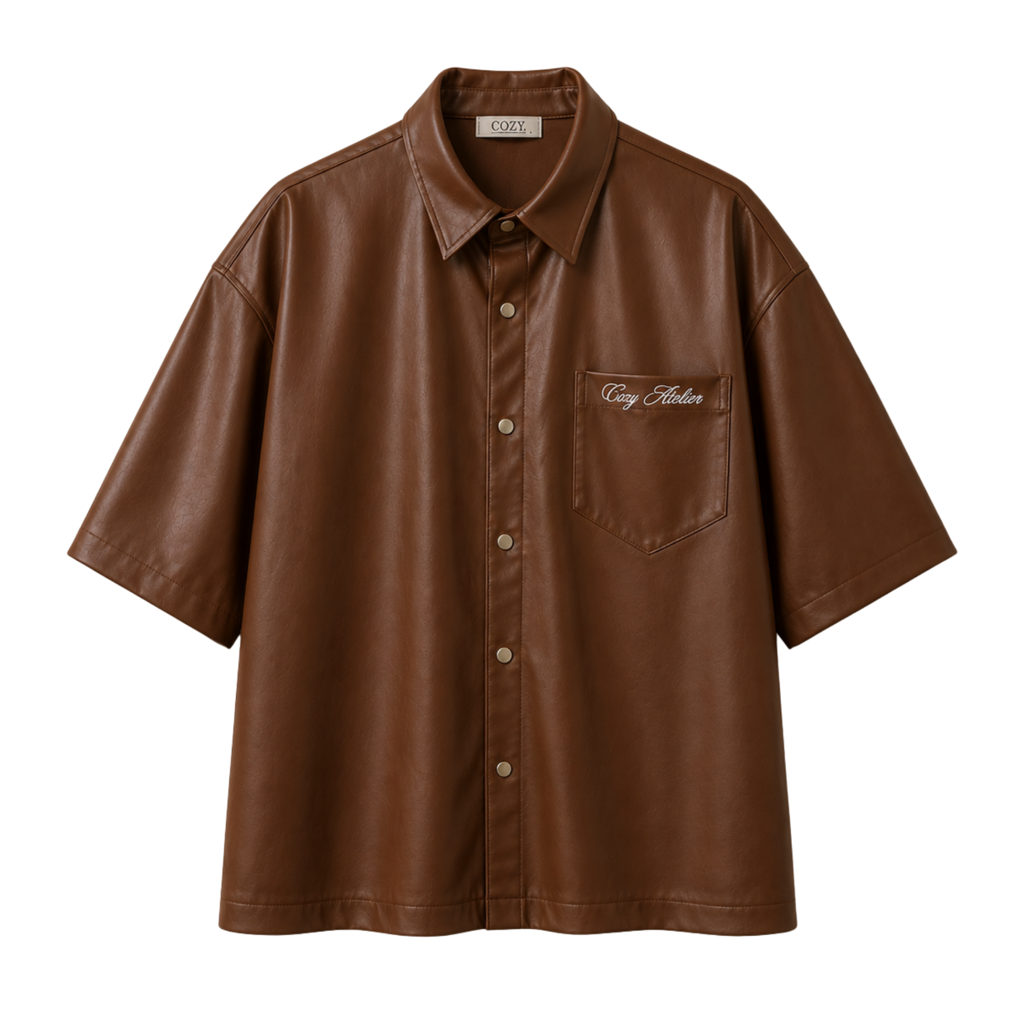 Amber Leather Shirt