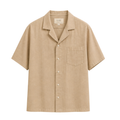 Essential Linen Shirt | Premium %100 Linen | Caramel