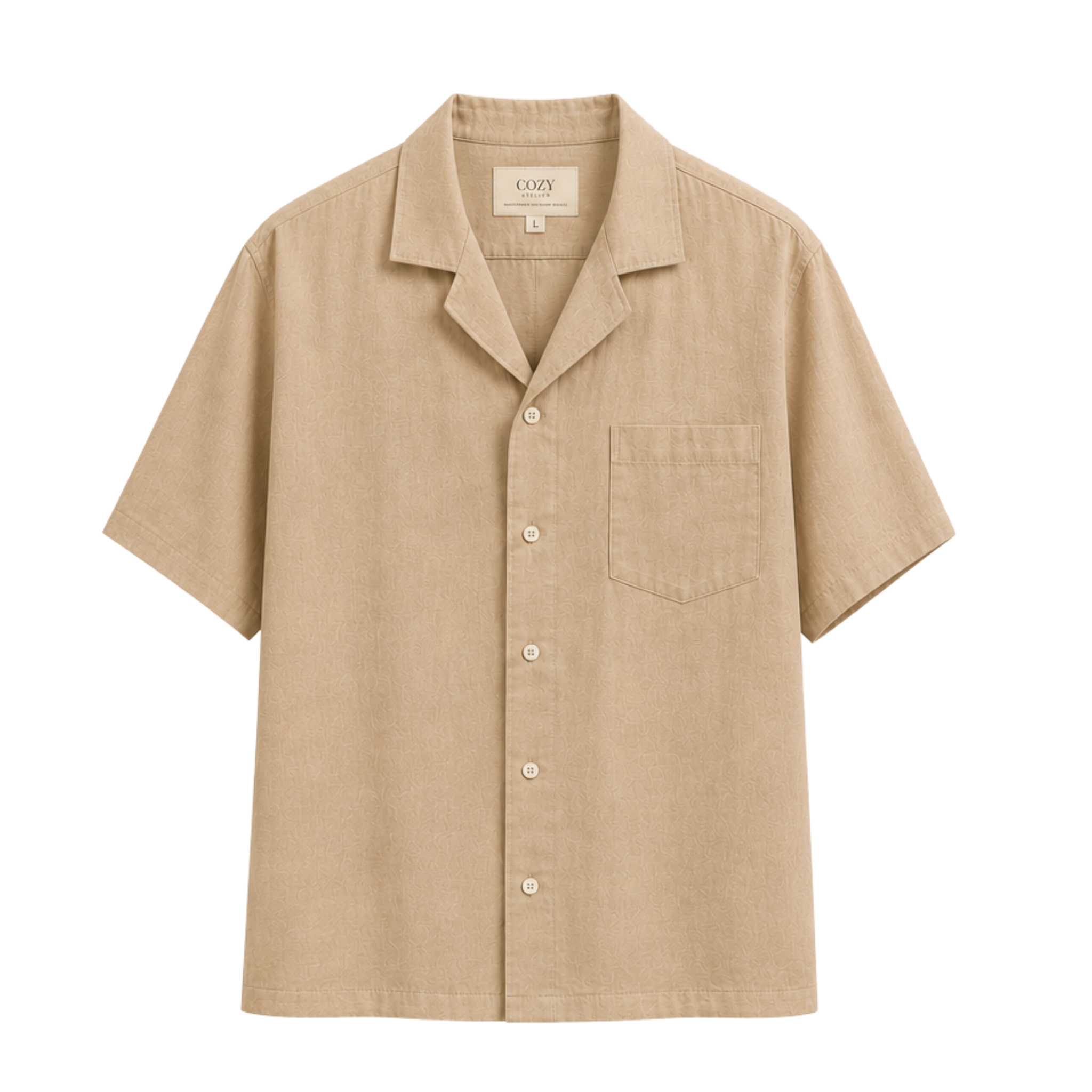 Essential Linen Shirt | Premium %100 Linen | Caramel
