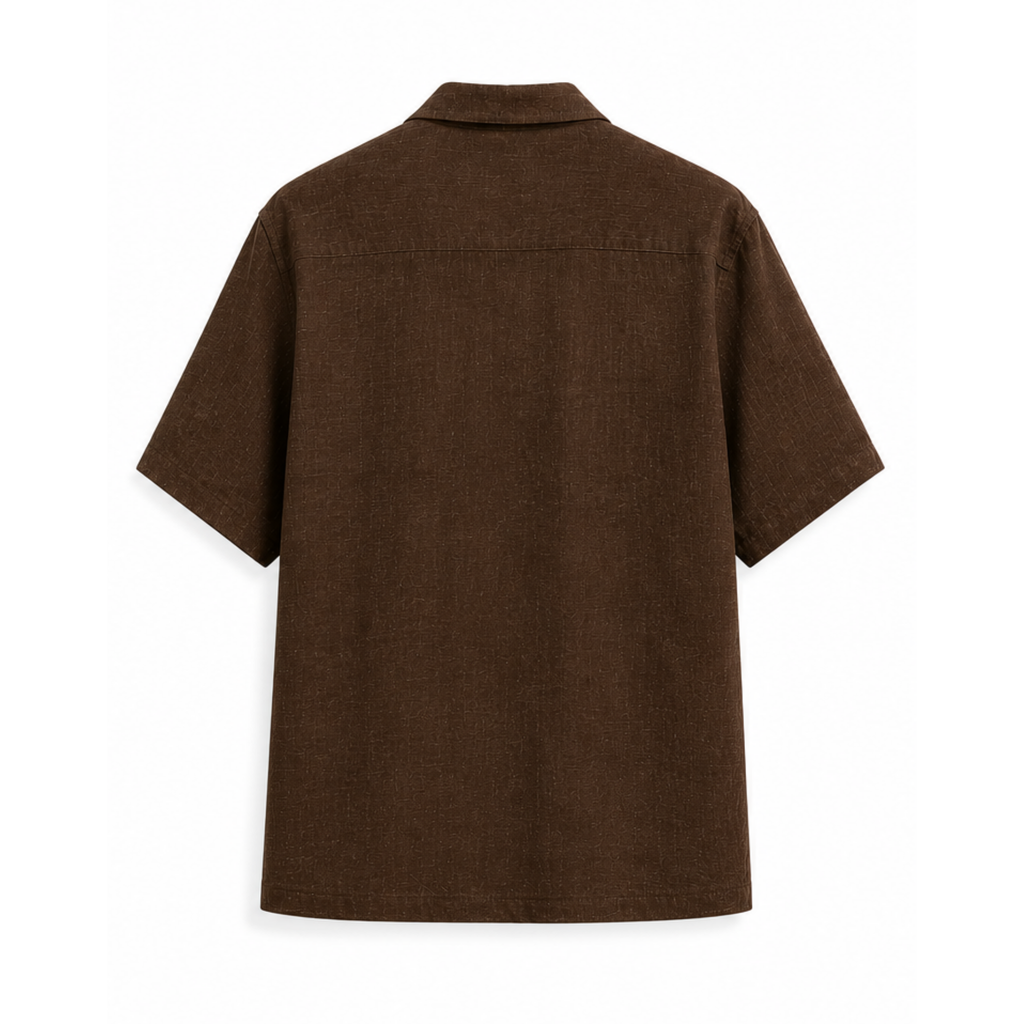 Essential Linen Shirt | Premium %100 Linen | Bitter Brown