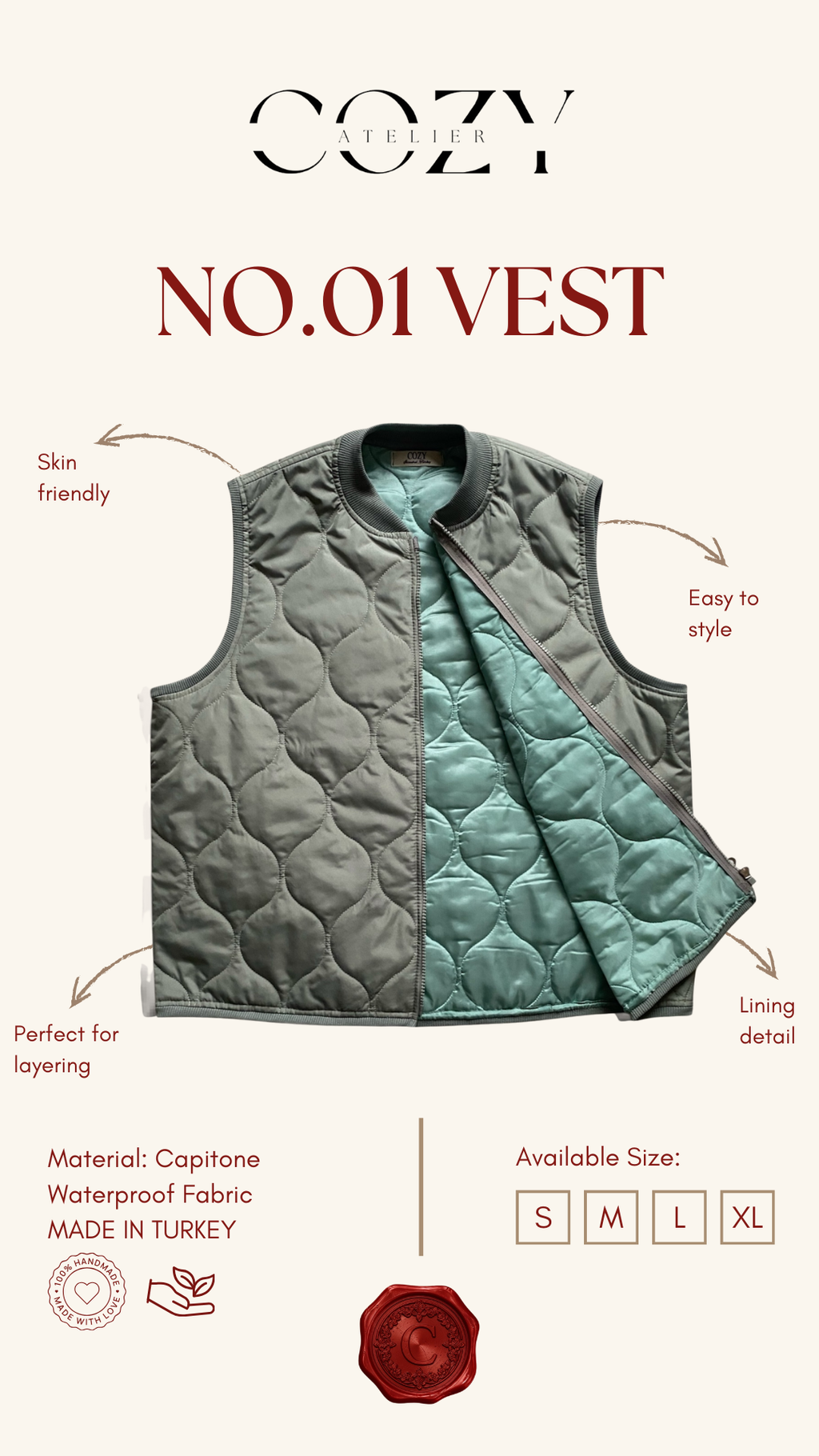 No.01 Capıtone Vest