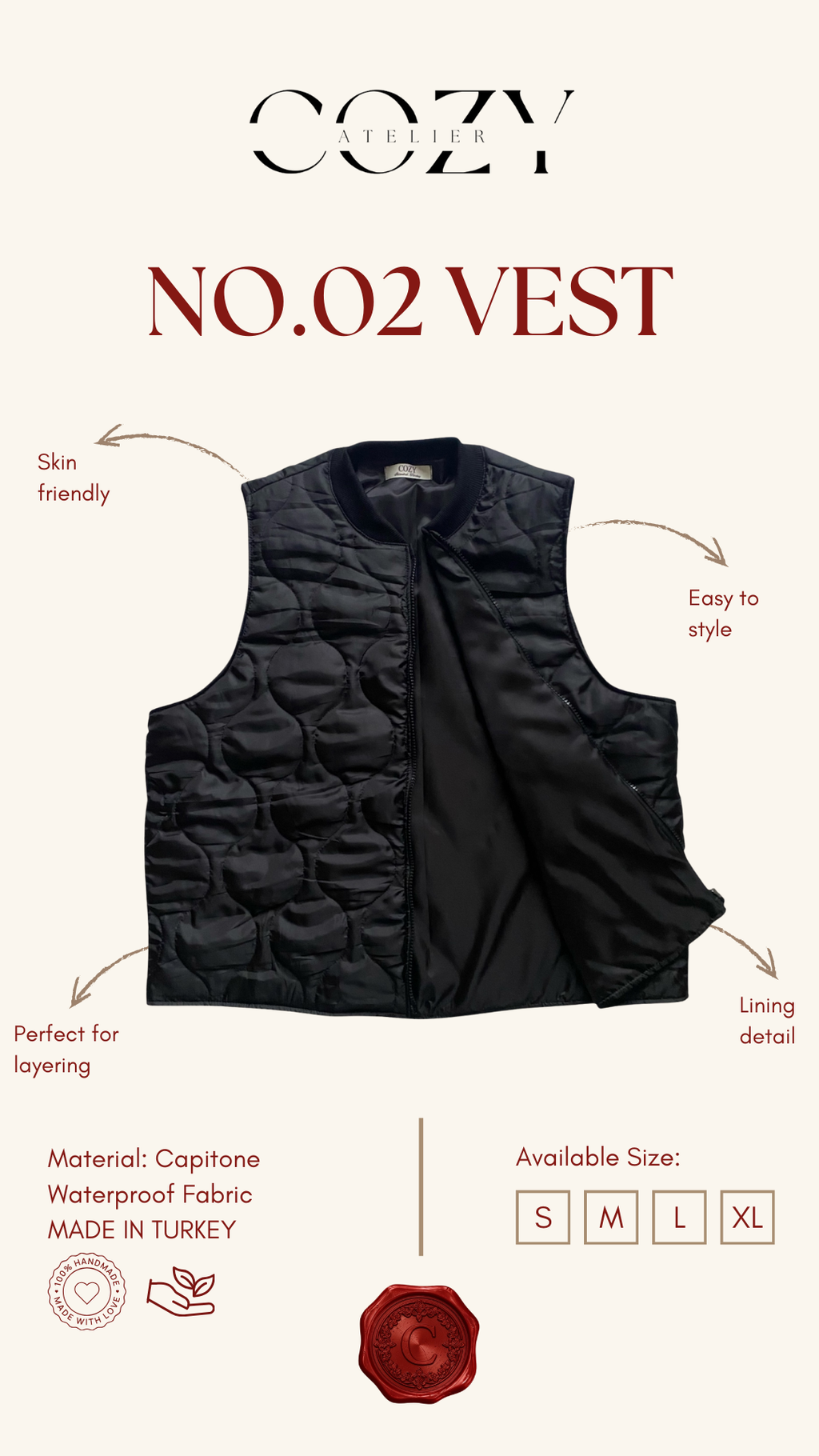 No.02 Capıtone Vest