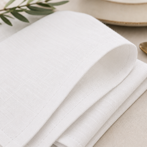 COZY HOME Keten Servis Peçetesi 33x33 cm | 3'lü Set
