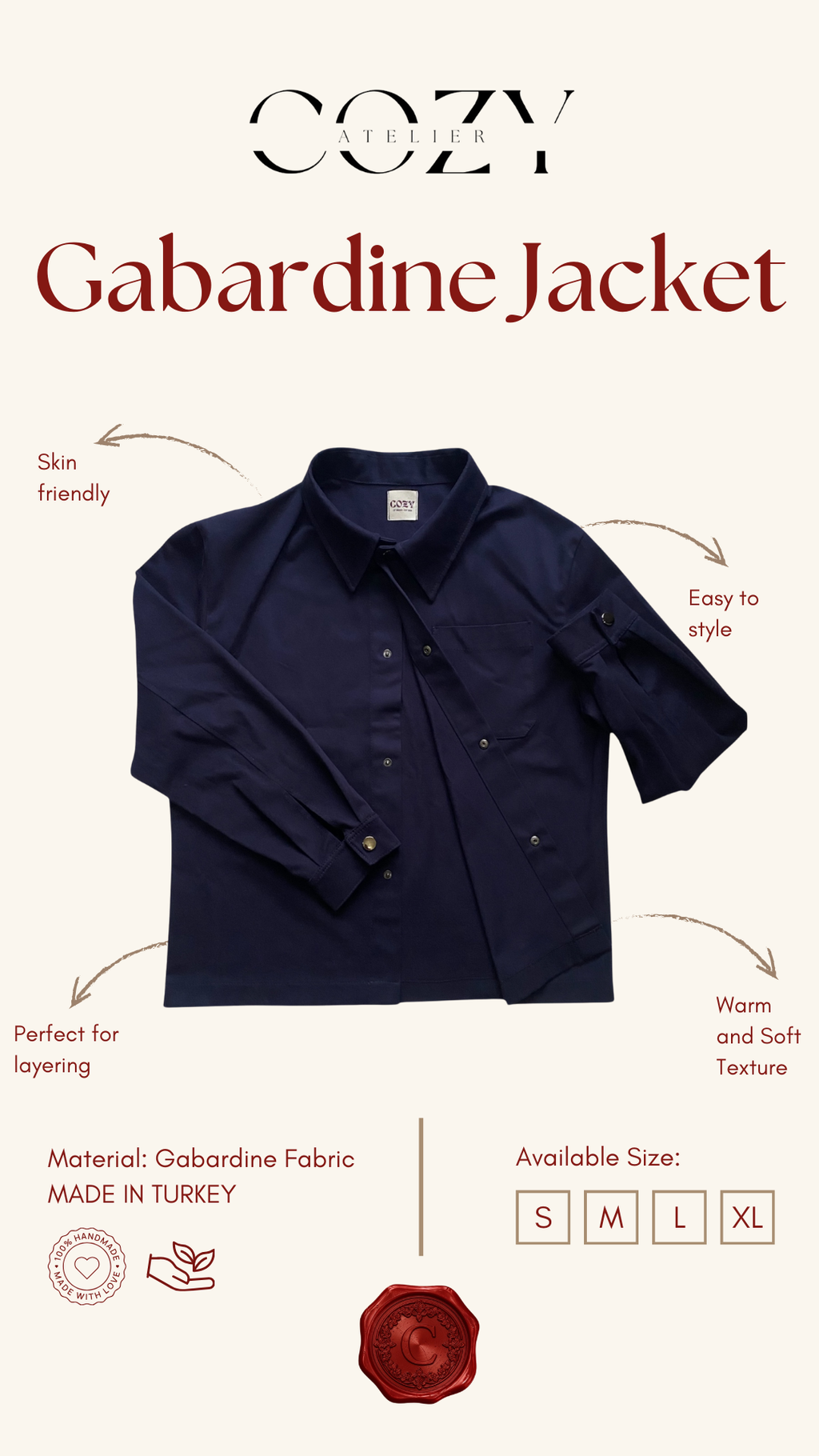 No.01 Gabardıne Jacket